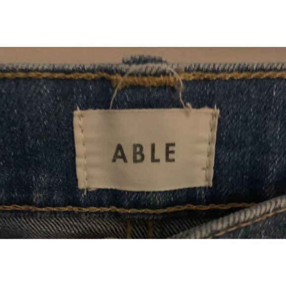 ABLE Medium Wash Blue Clarissa High-Rise Waist Women's Skinny Jeans Size 27 - Picture 5 of 9